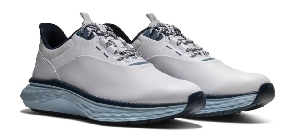 FootJoy Quantum heren golfschoenen, wit/blauw