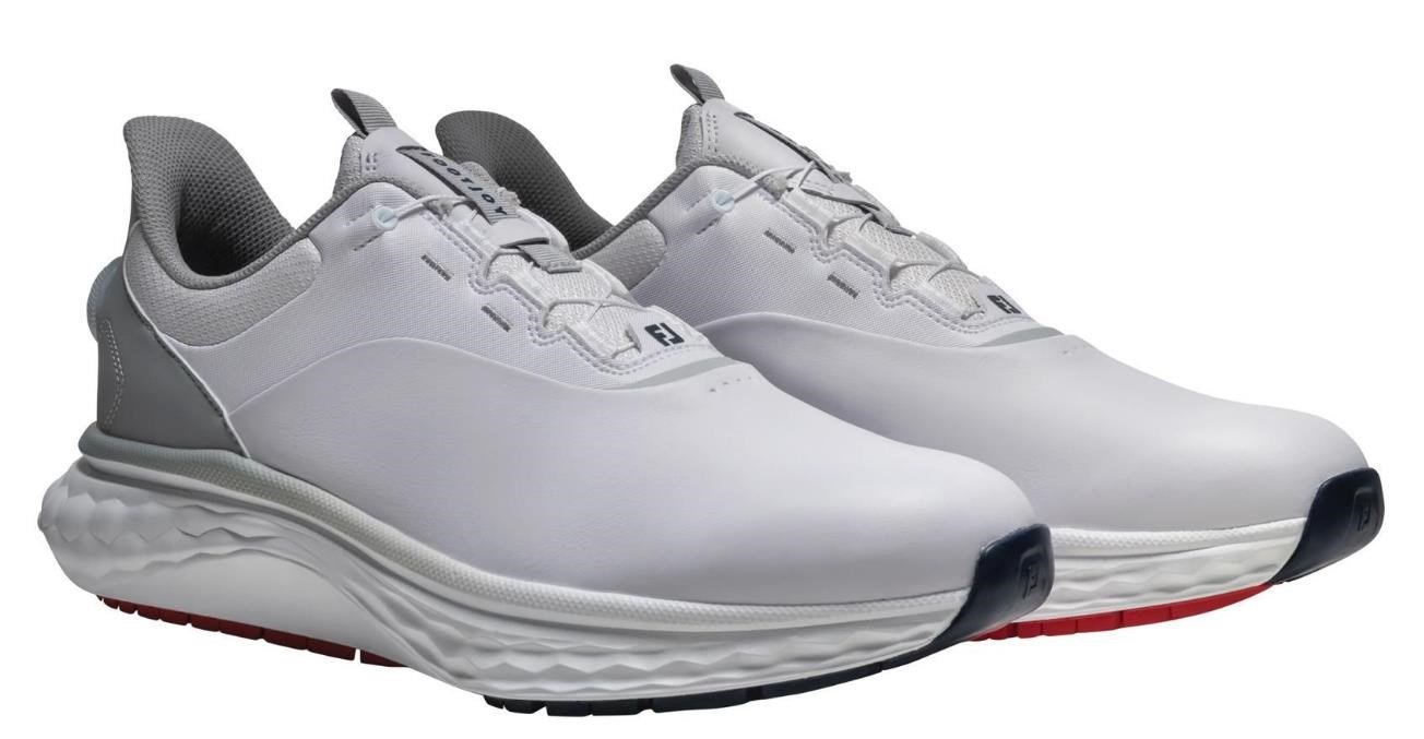 FootJoy Quantum BOA heren golfschoenen, wit/grijs