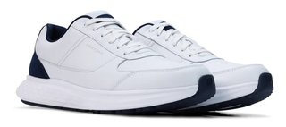 FootJoy Hampton heren golfschoenen, wit/marineblauw