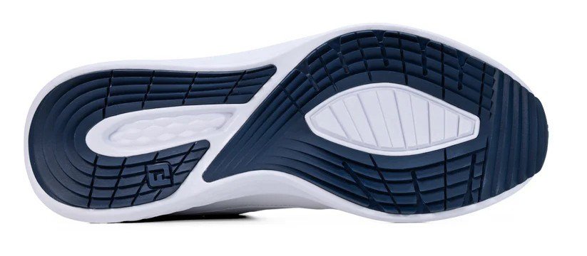 FootJoy Hampton heren golfschoenen, wit/marineblauw
