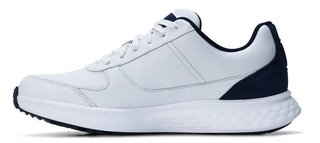 FootJoy Hampton heren golfschoenen, wit/marineblauw