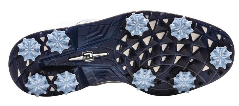FootJoy Premiere Series Packard dames golfschoenen, wit/marineblauw