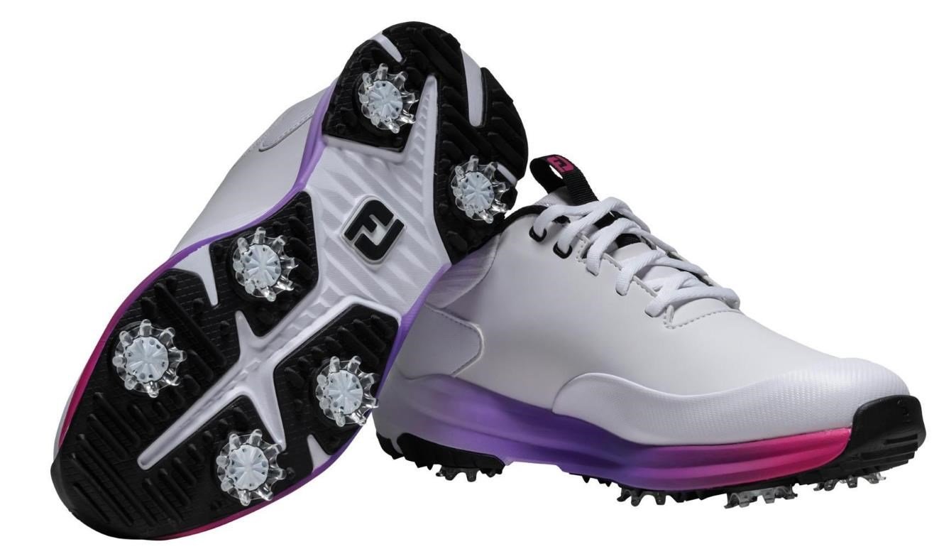 FootJoy Tour Rival dames golfschoenen, wit/roze