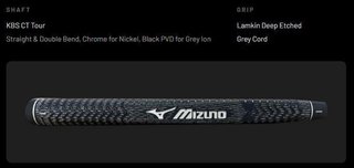 Mizuno Golf Mizuno M.Craft Kyoto S Nickel putter