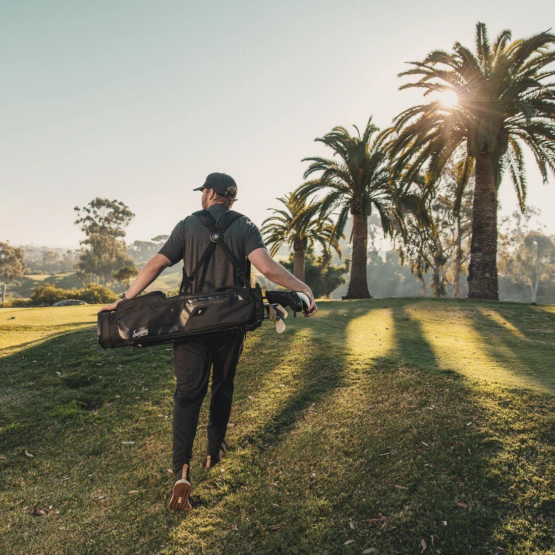 Sunday Golf El Camino pencil bag, mat zwart