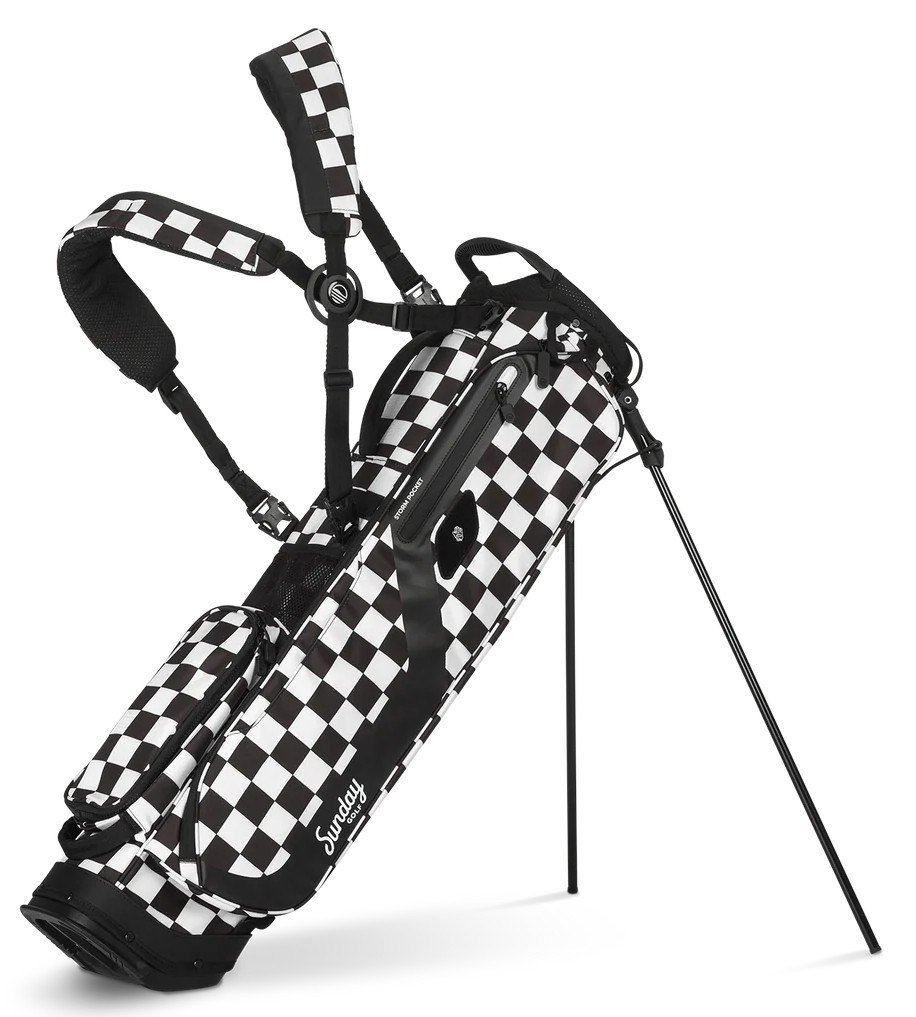Sunday Golf El Camino pencil bag, black/white checker