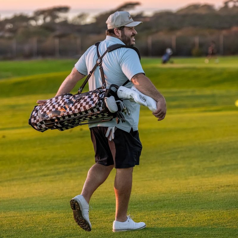 Sunday Golf El Camino pencil bag, black/white checker