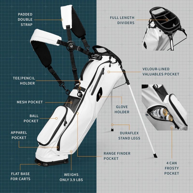 Sunday Golf El Camino S-Class pencil bag, wit