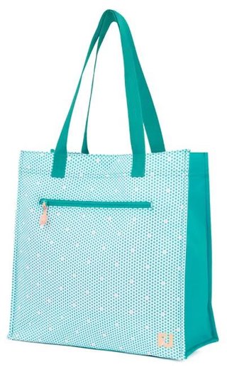 FootJoy Tote bag heren tas, teal/teal print/peach
