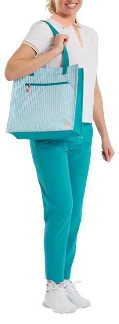 FootJoy Tote bag heren tas, teal/teal print/peach