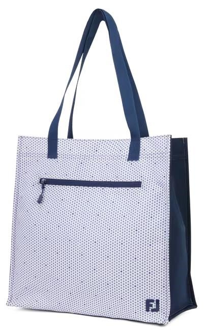 FootJoy Tote bag, navy/dusty lavender print