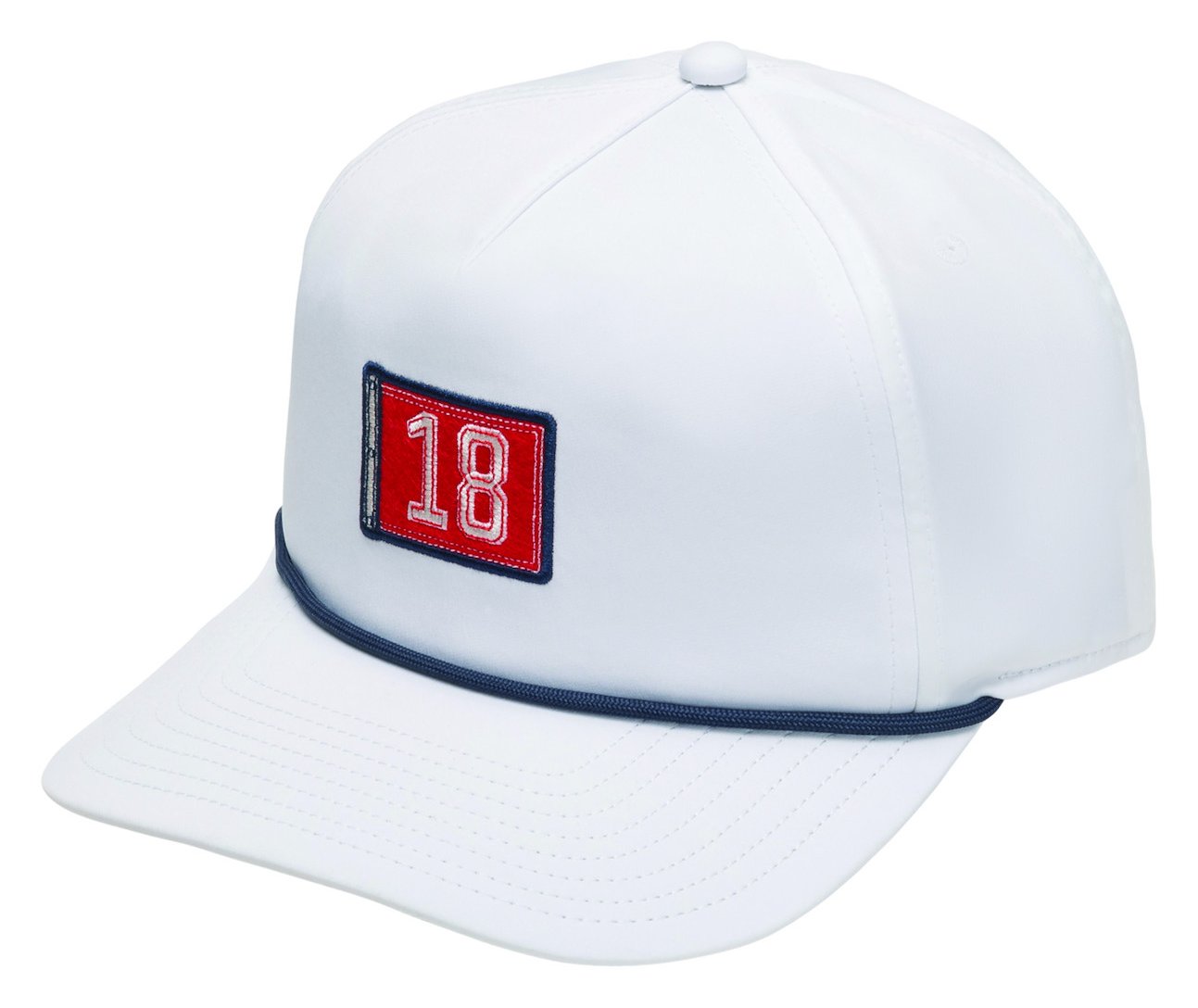 FootJoy FJ Panel - 18th Hole unisex cap, wit