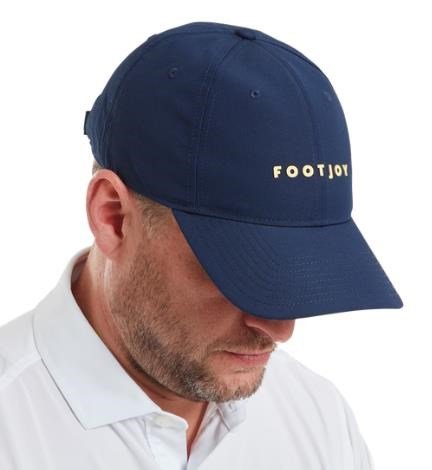 FootJoy FJ Fashion golf cap, navy with sunshine