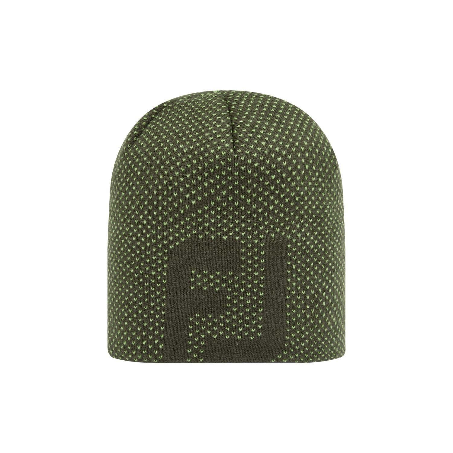 FootJoy FJ Dot Jacquard Beanie wintermuts, olive/acid green