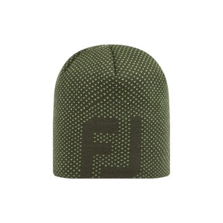 FootJoy FJ Dot Jacquard Beanie wintermuts, olive/acid green