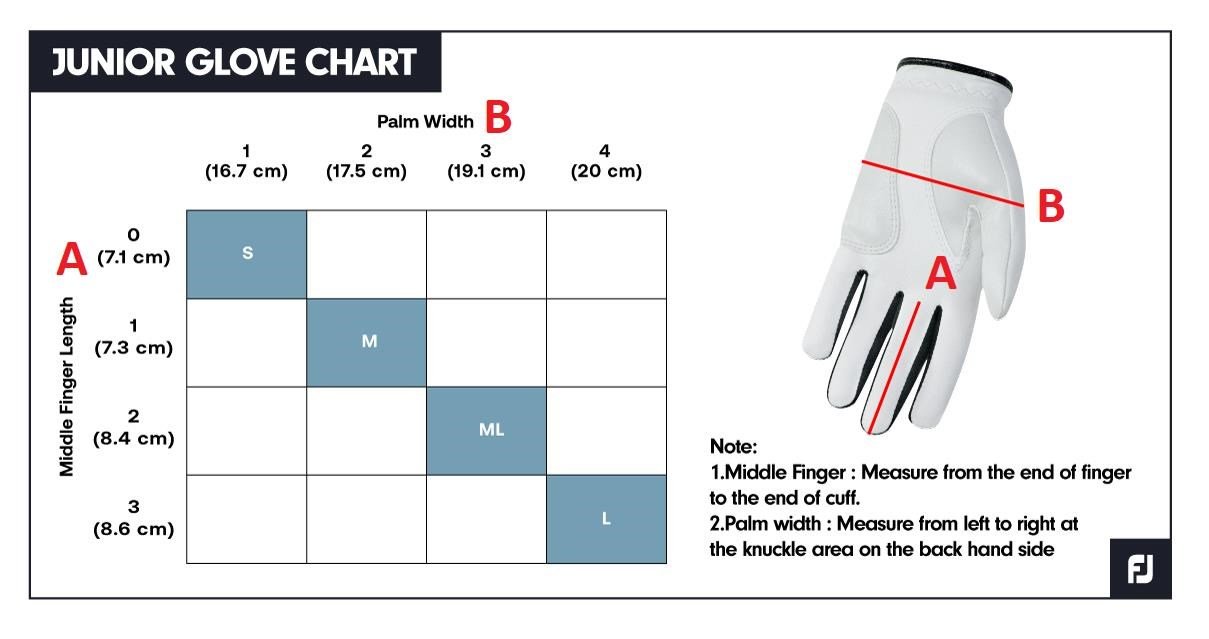 FootJoy FJ Junior golfhandschoen, wit