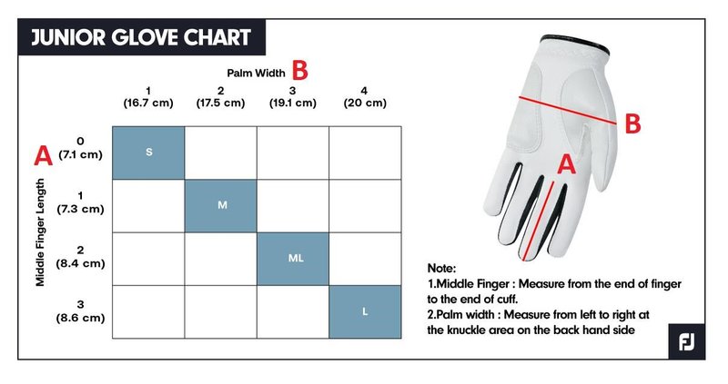 FootJoy FJ Junior golfhandschoen, wit