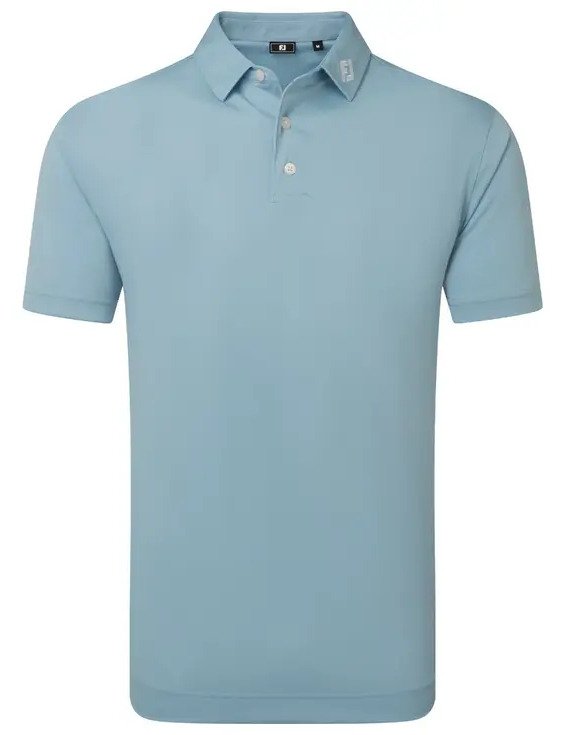 FootJoy Stretch Pique Solid heren polo, chambray