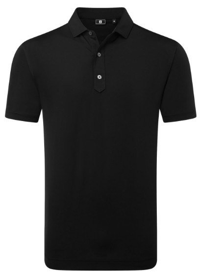 FootJoy Lisle Solid heren polo, zwart