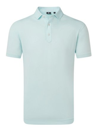 FootJoy Lisle Solid heren polo, ice blue