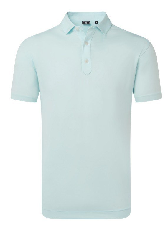 FootJoy Lisle Solid heren polo, ice blue