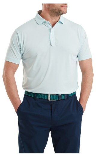 FootJoy Lisle Solid heren polo, ice blue