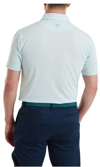 FootJoy Lisle Solid heren polo, ice blue