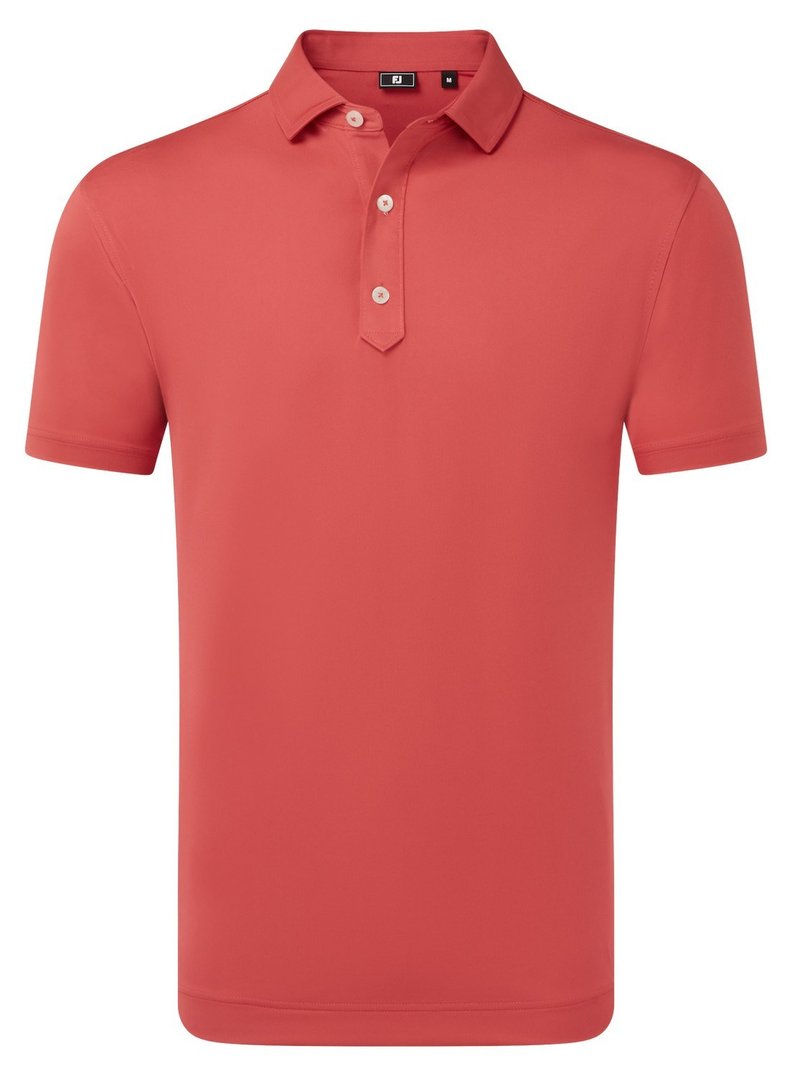 FootJoy Lisle Solid heren polo, nantucket red