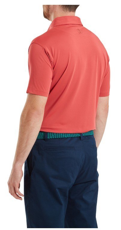 FootJoy Lisle Solid heren polo, nantucket red