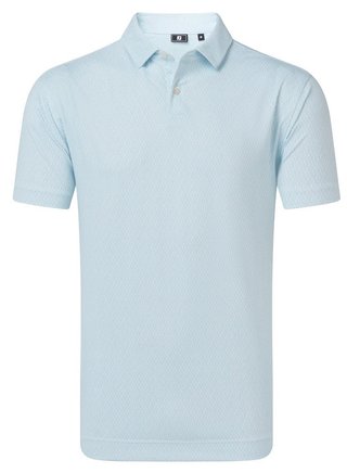 FootJoy Modernist Geo Pique heren polo, white/ice blue