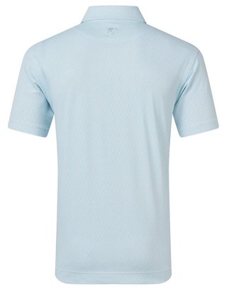 FootJoy Modernist Geo Pique heren polo, white/ice blue