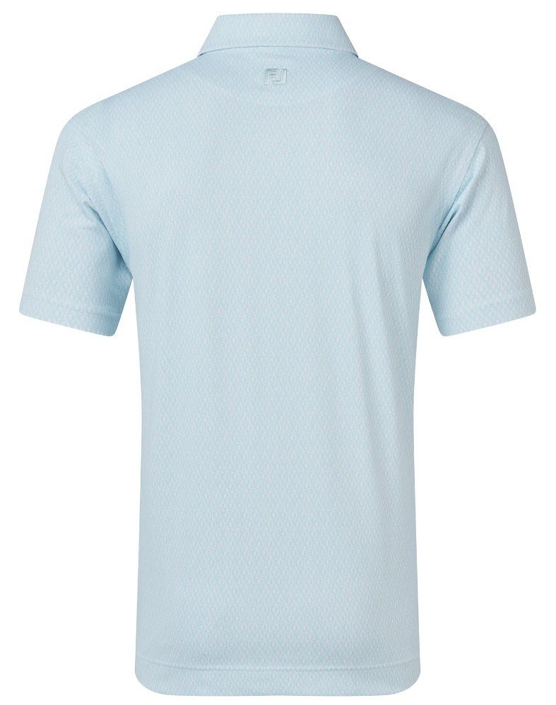 FootJoy Modernist Geo Pique heren polo, white/ice blue