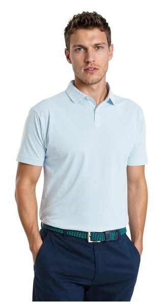 FootJoy Modernist Geo Pique heren polo, white/ice blue