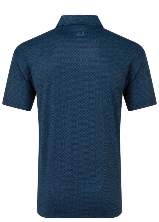 FootJoy Modernist Geo Pique heren polo, navy tonal