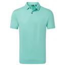 FootJoy Modernist Geo Pique heren polo, blue reef/sea glass