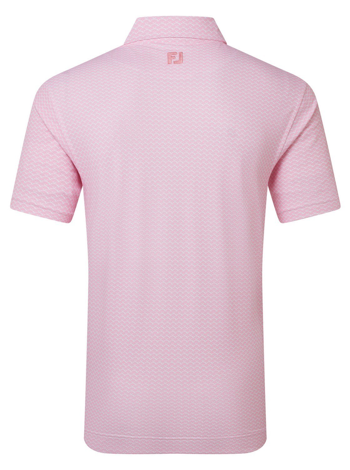 FootJoy Scallop Geo Pique heren polo, pink pop