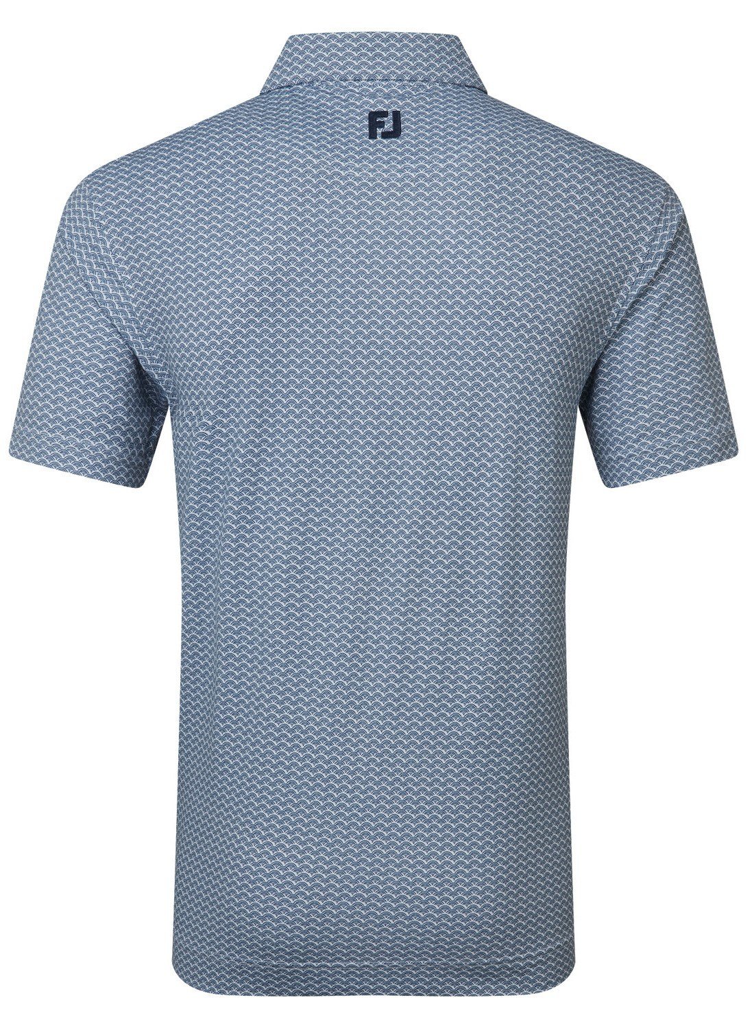 FootJoy Scallop Geo Pique heren polo, navy