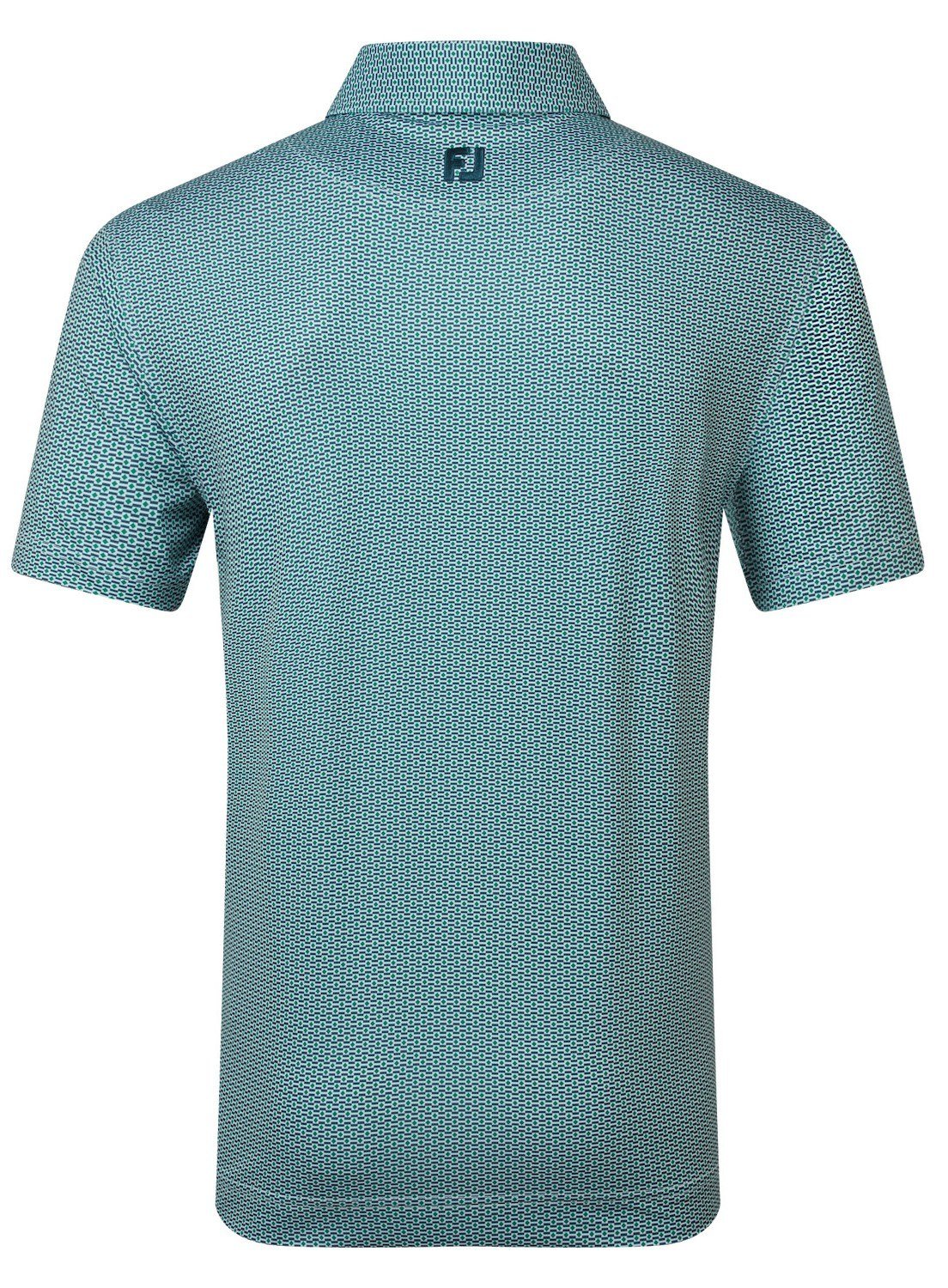FootJoy Nautical Flag Print Lisle heren polo, field green/navy