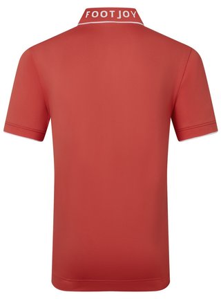 FootJoy FJ Wordmark Pique heren polo, nantucket red