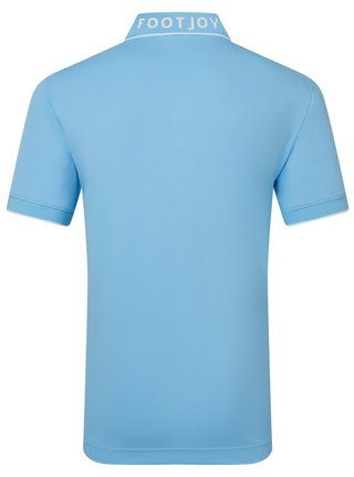 FootJoy FJ Wordmark Pique heren polo, blue reef