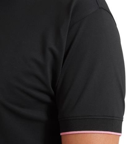 FootJoy FJ Wordmark heren polo, pique black