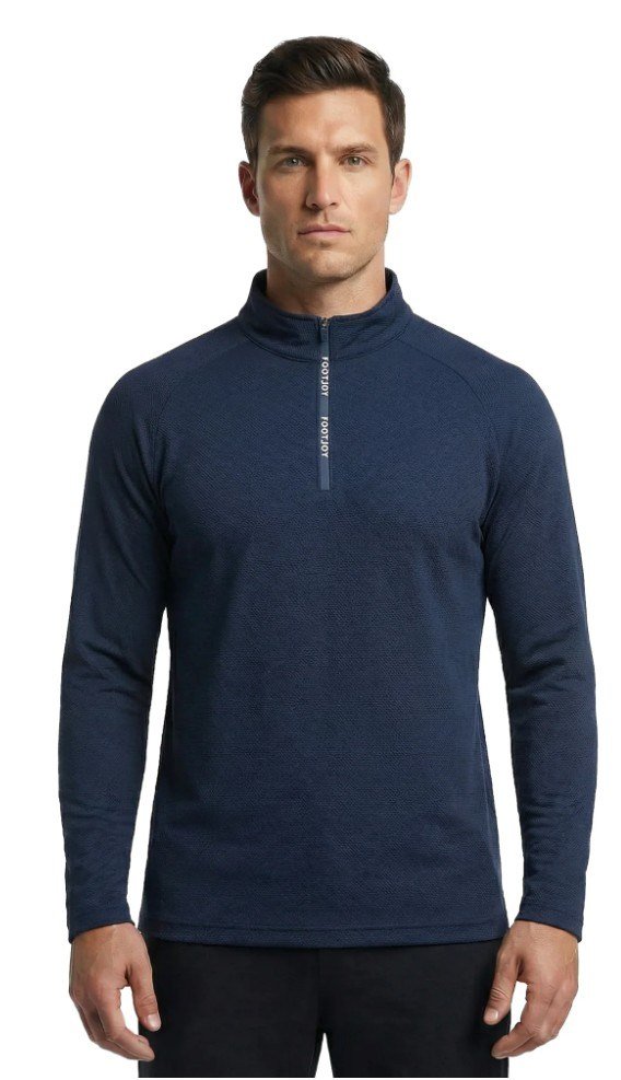 FootJoy Wordmark Chill Out heren sweatshirt, navy/wit