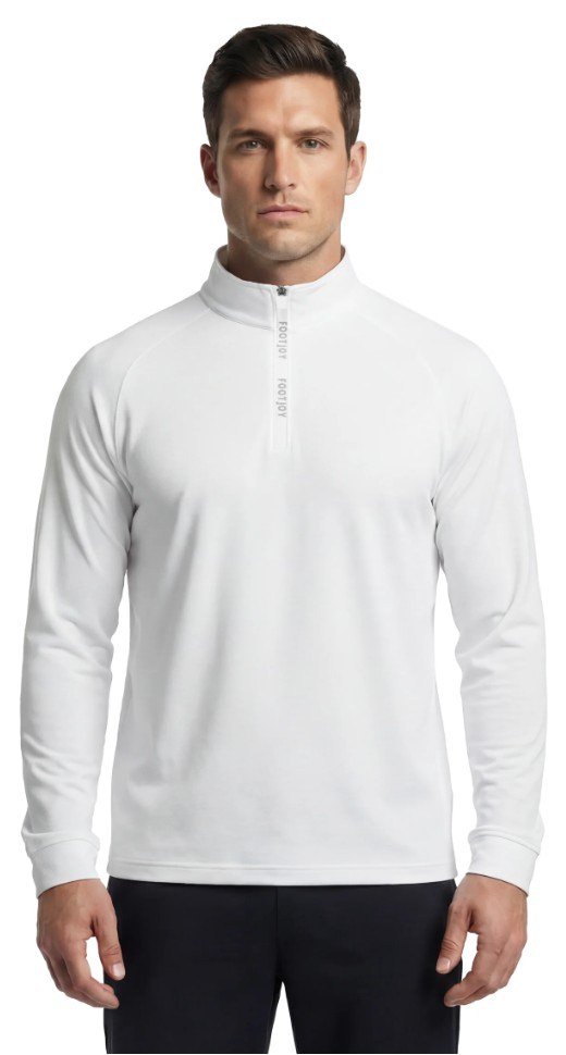 FootJoy Wordmark Chill Out heren sweatshirt, wit/grijs