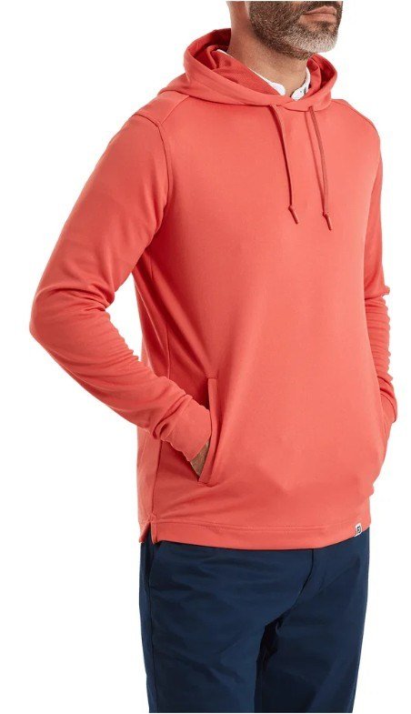FootJoy Lightweight Hoodie heren sweatshirt, solid nantucket red