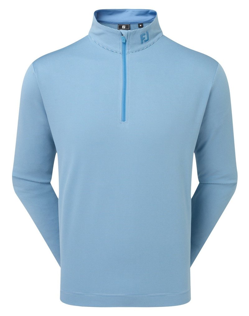 FootJoy Ottoman Stripe Chill-Out heren sweatshirt, chambray/coastal blue