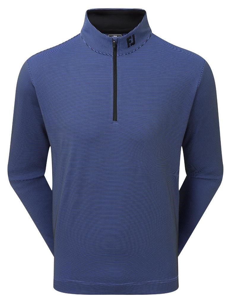 FootJoy Ottoman Stripe Chill-Out heren sweatshirt, zwart/vivid violet