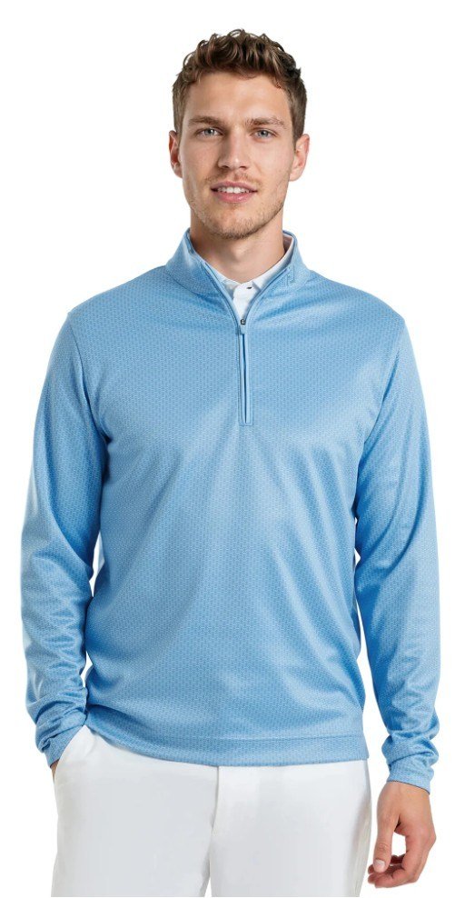 FootJoy Nautical Flag Tonal Chill Out heren sweatshirt, blue reef/deep reef