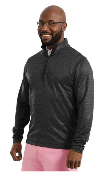 FootJoy Nautical Flag Tonal Chill Out heren sweatshirt, zwart