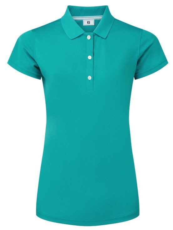 FootJoy Stretch Pique Solid dames polo, tile blue