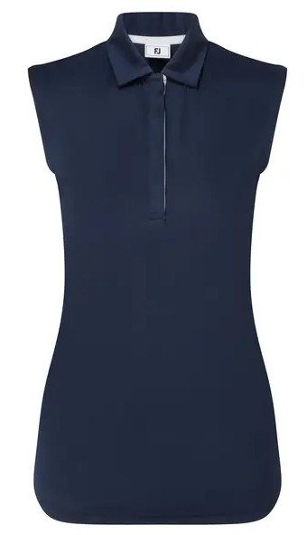 FootJoy Sleeveless Lisle dames polo, navy